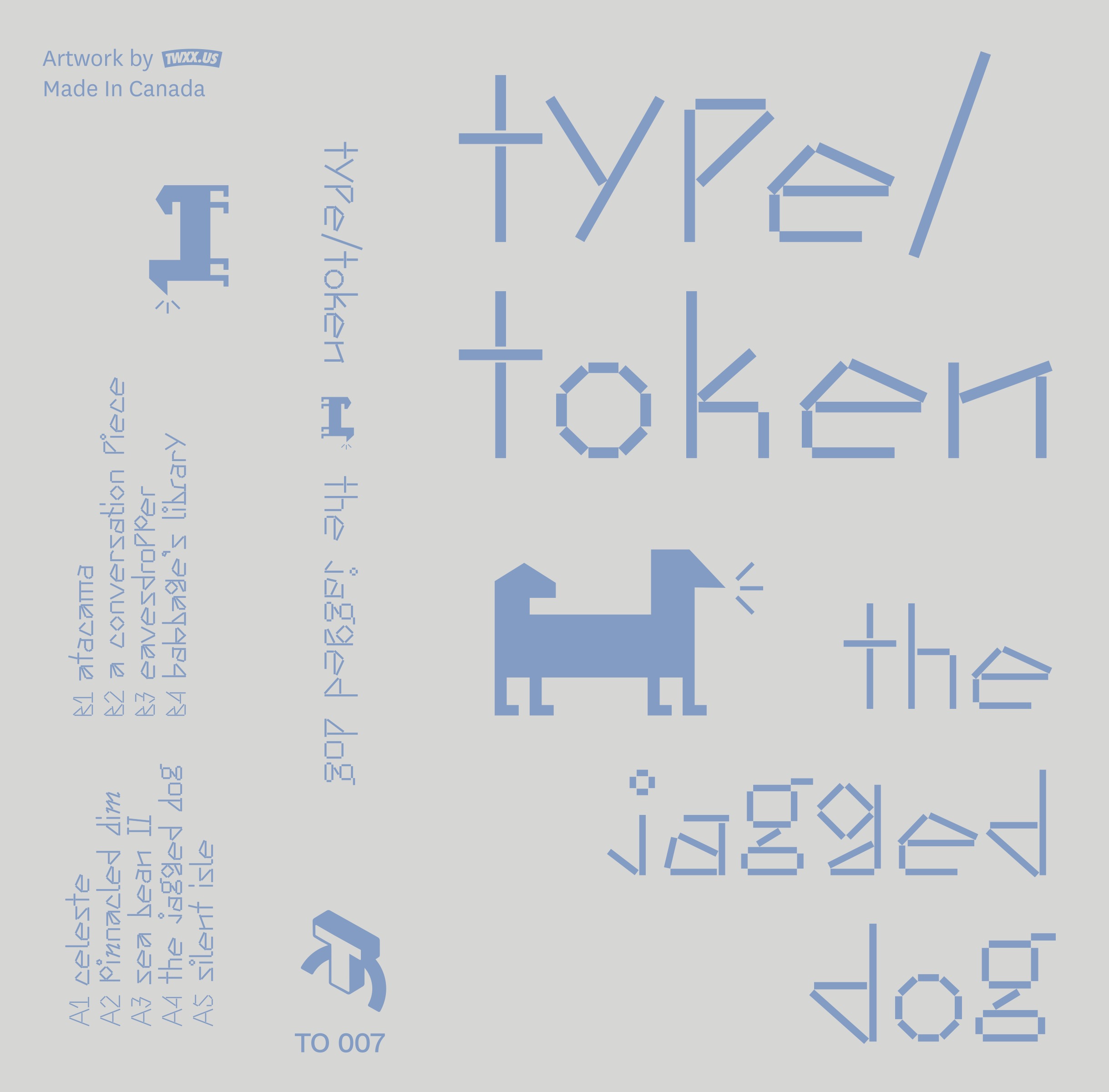Cover art for type/token – The Jagged Dog